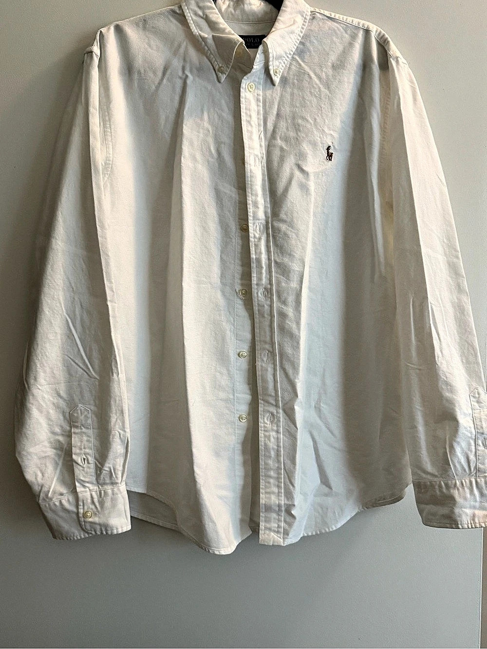 Polo Ralph Lauren Button Down Shirt White XL NWT